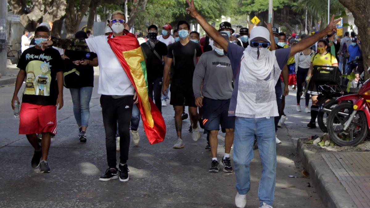 Protestas en Colombia.