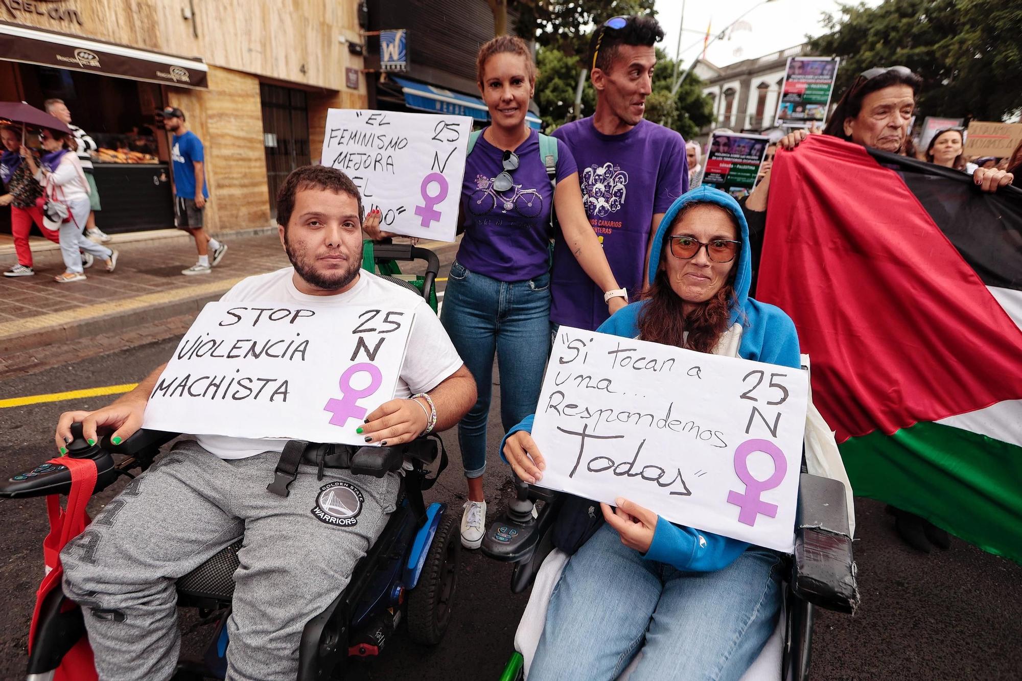 Manifestación por el 25N en Tenerife