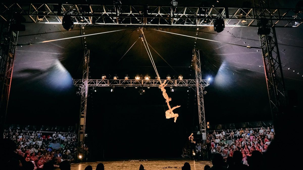 Espectáculo circense en una anterior edición de Deltebre Dansa.