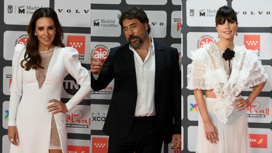 El blanco y negro y las lentejuelas, protagonistas en la alfombra roja de los Premios Platino 2022