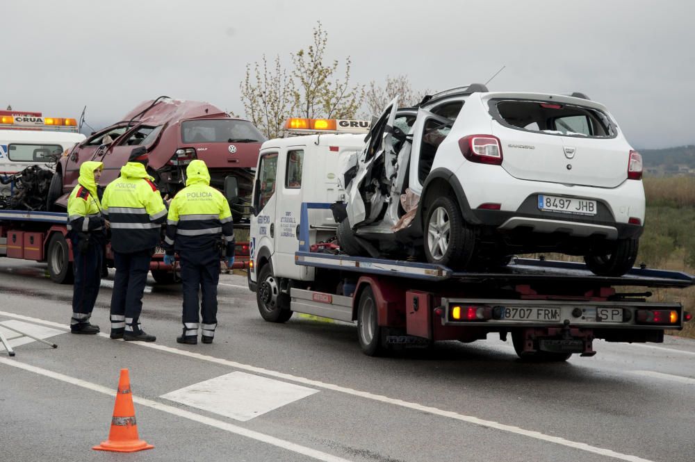 Imágenes del accidente de Girona