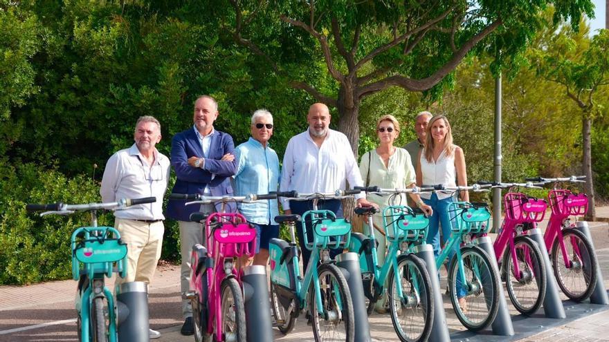 El alcalde, Jaime Martínez Llabrés, presenta las nuevas estaciones de la Fase III de Bicipalma, que amplía el servicio a nuevos barrios de la ciudad