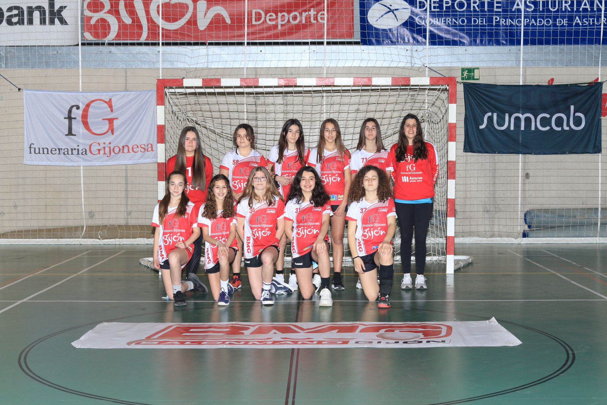 Estos son los equipos del Balonmano Gijón