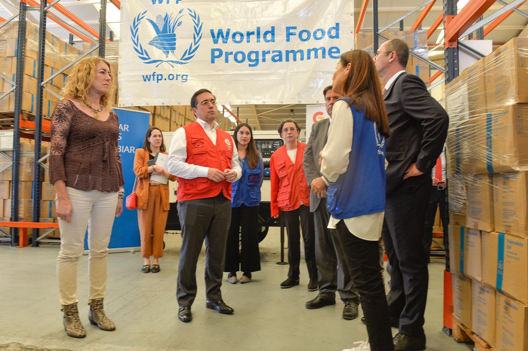 Visita de José Manuel Albares a la sede del Programa Mundial de Alimentos