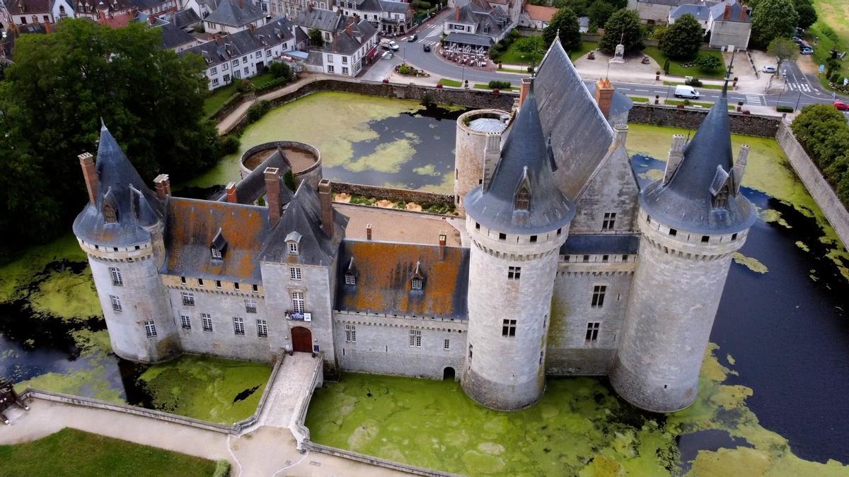 Vista aérea de Sully-sur-Loire
