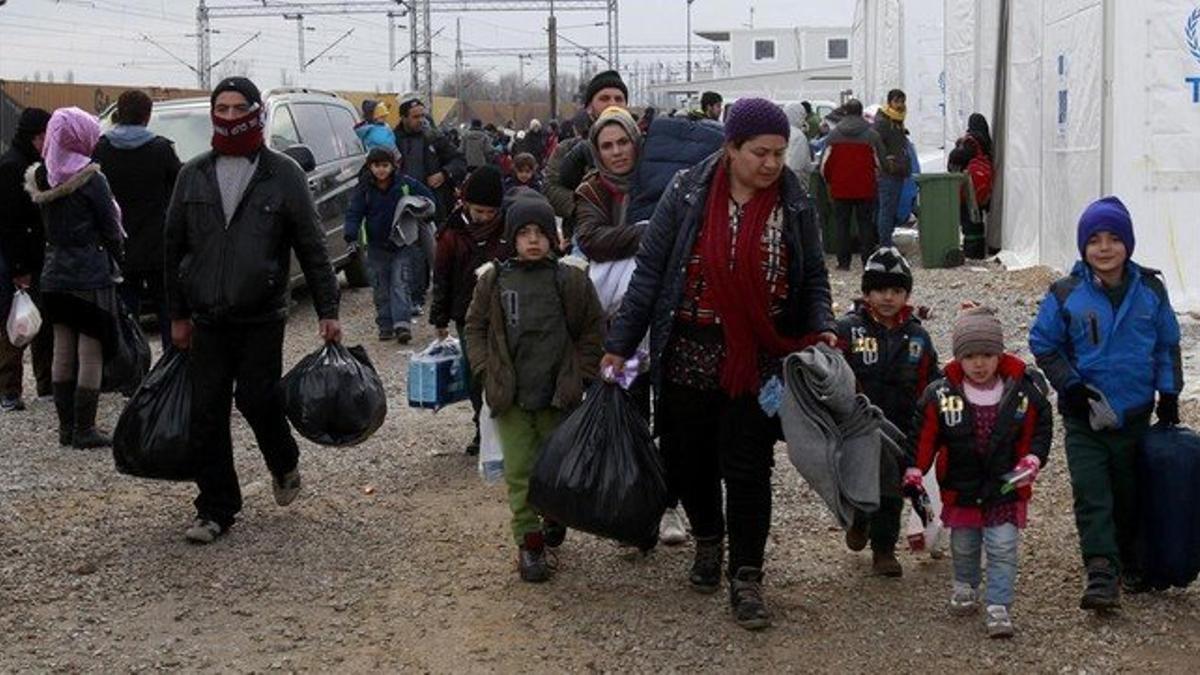 refugiados en Serbia