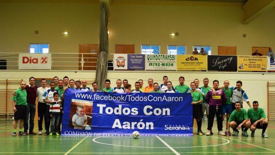 Goleada solidaria por el pequeño Aarón