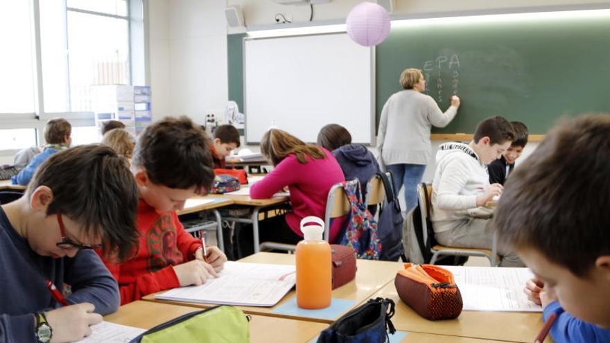 Imatge d&#039;una classe de primària.