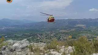 Rescatan a un hombre de 65 años extraviado en un paraje de Ontinyent