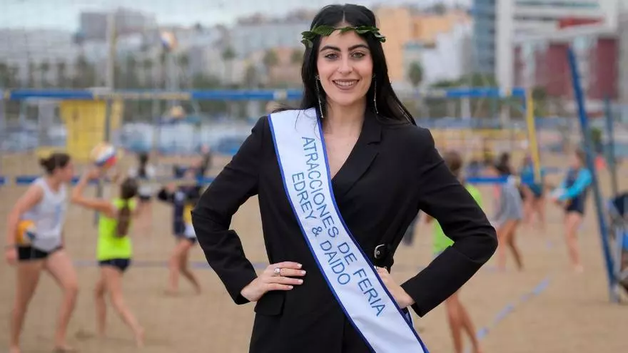 Ángeles Pérez, candidata a Reina del Carnaval de Las Palmas de Gran Canaria