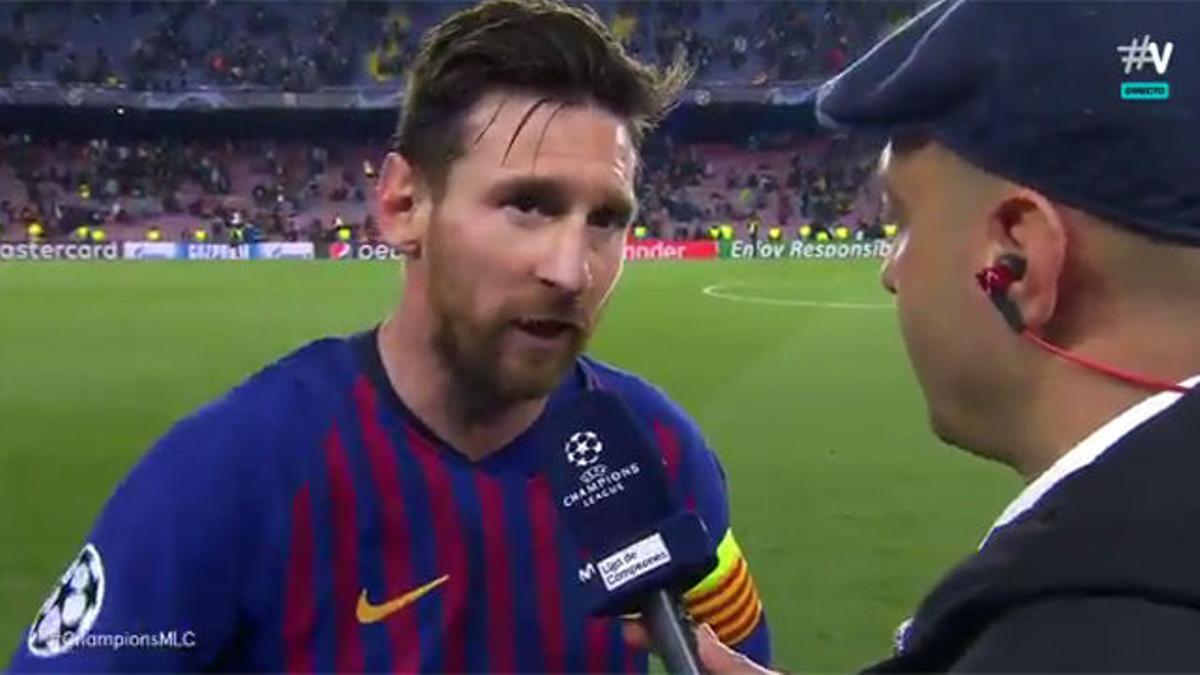 Messi habló tras su actuación estelar ante el Manchester United