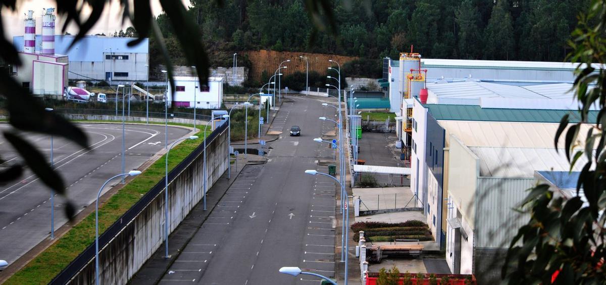 Vista parcial del polígono industrial de O Pousadoiro. | IÑAKI ABELLA