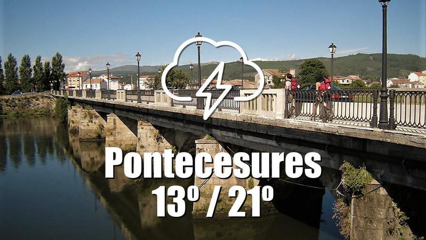 El tiempo en Pontecesures: previsión meteorológica para hoy, sábado 3 de mayo