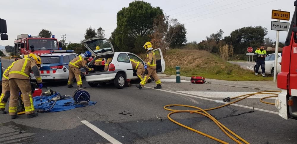 Accident a Llagostera