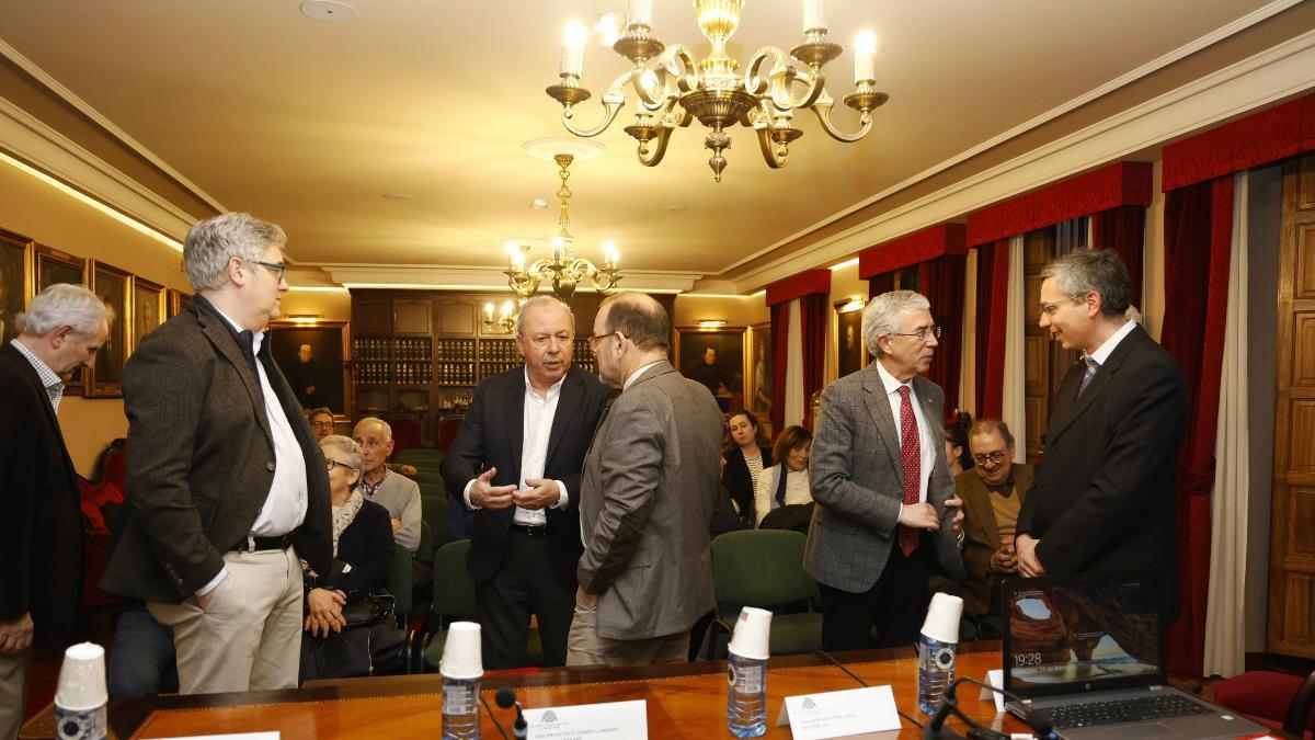 Una momento del acto en la Rseaps