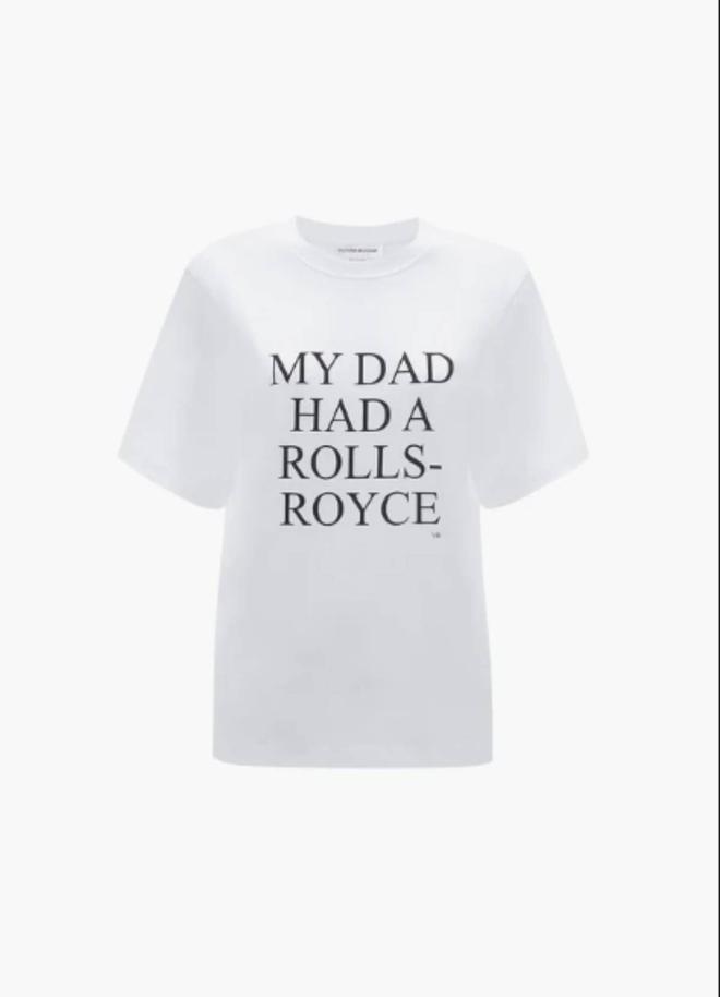 Camiseta 'My dad had a Rolls-Royce'