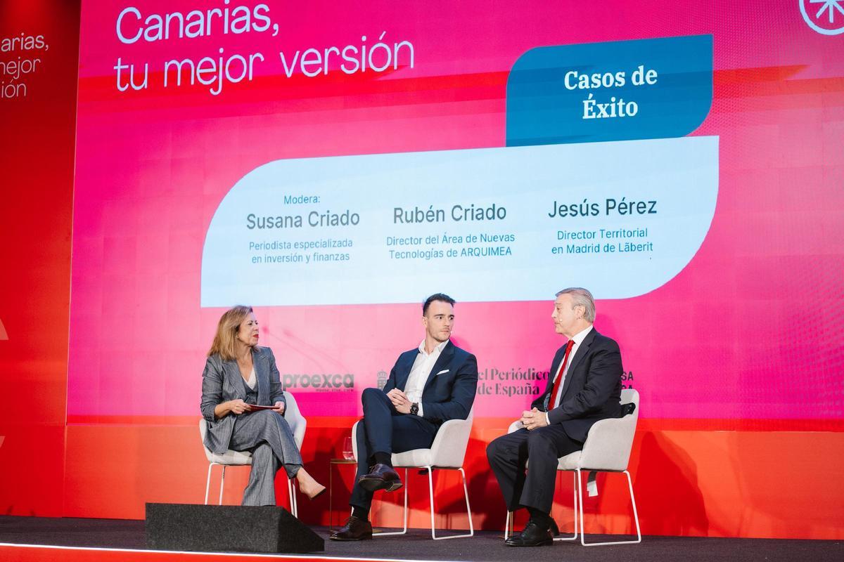 El encuentro presentó dos casos de éxito de la mano del director del área de Nuevas Tecnologías de Arquimea, Rubén Criado, y del director territorial en Madrid de Lãberit, Jesús Pérez Narezo. El encuentro presentó dos casos de éxito de la mano del director del área de Nuevas Tecnologías de Arquimea, Rubén Criado, y del director territorial en Madrid de Lãberit, Jesús Pérez Narezo.