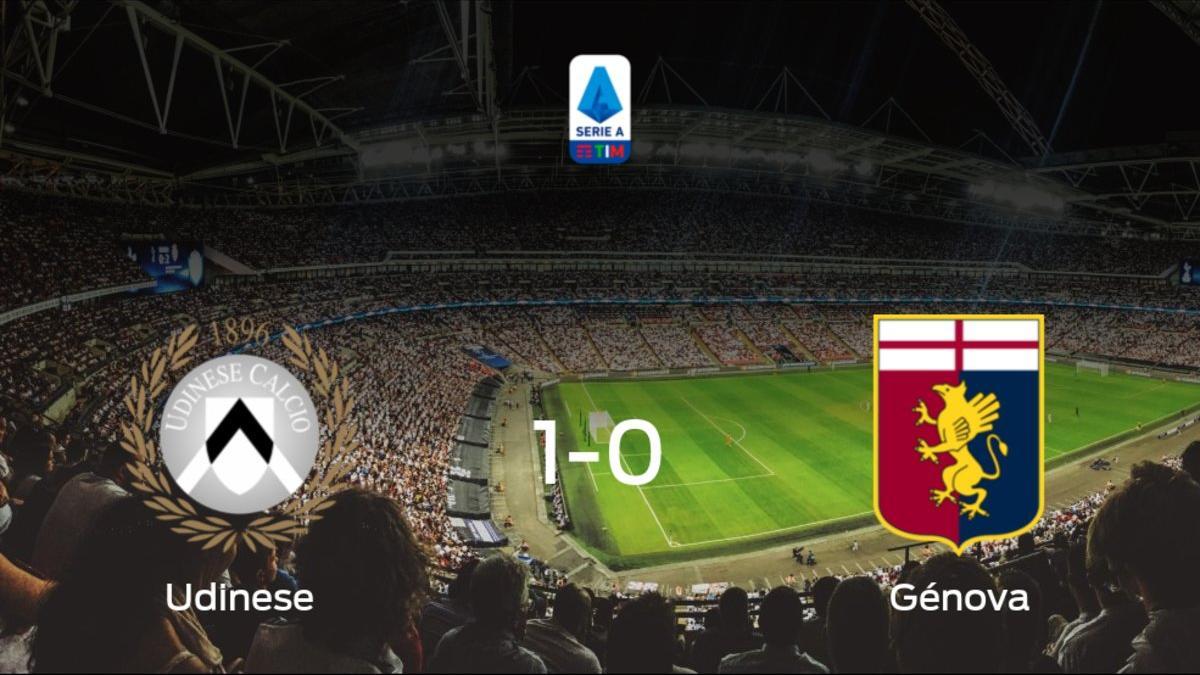 El Udinese vence por la mínima al Génova (1-0)