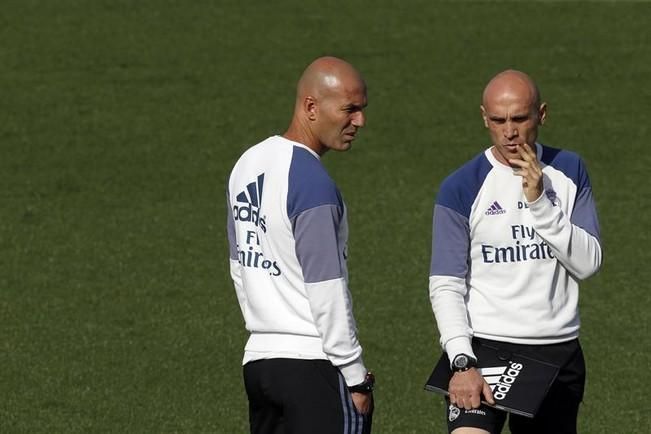 Entrenamiento del Real Madrid antes de su viaje a Gran Canaria