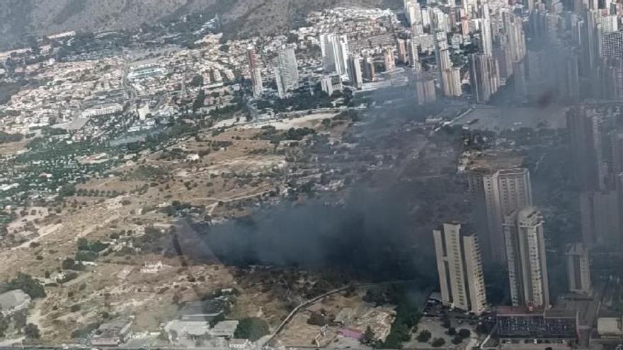 Estas son las vistas aéreas del incendio en Benidorm