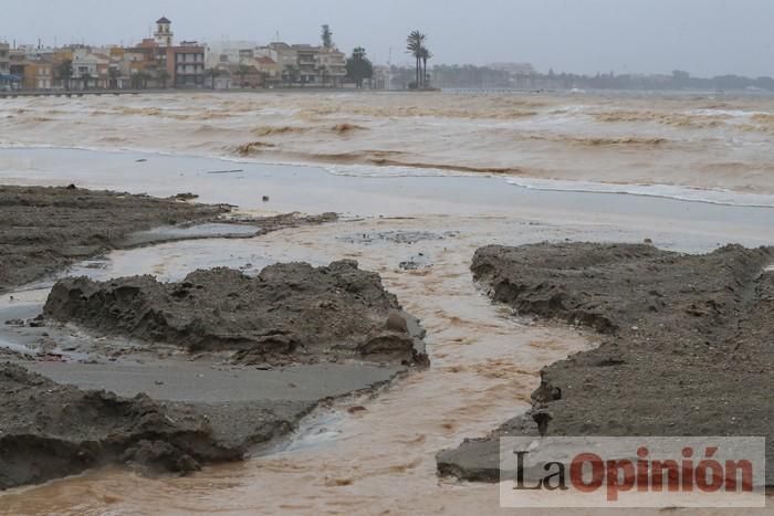 Temporal en Murcia: Los efectos de las lluvias en Los Alcázares y Cartagena