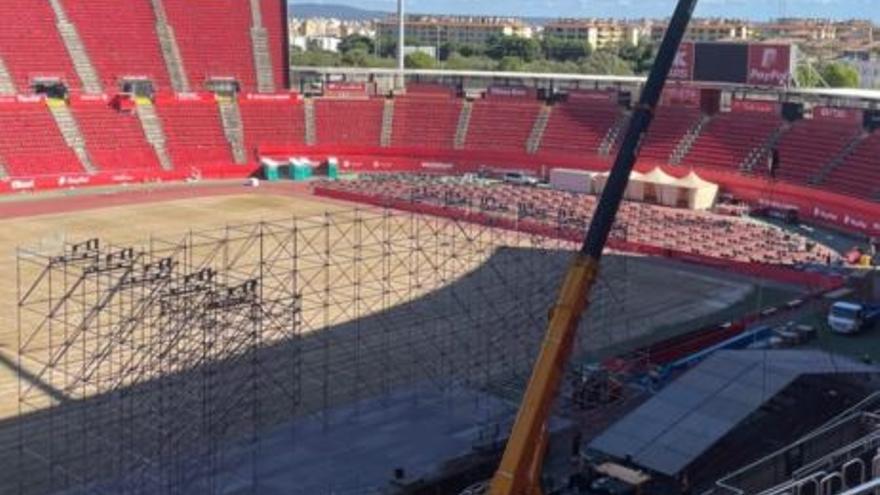 Son Moix, patas arriba para acoger el festival &#039;El Nou Estadi&#039;.