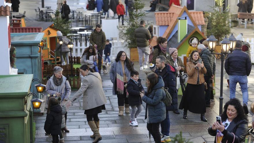 Visitantes en la Aldea de Papa Noel, el año pasado.