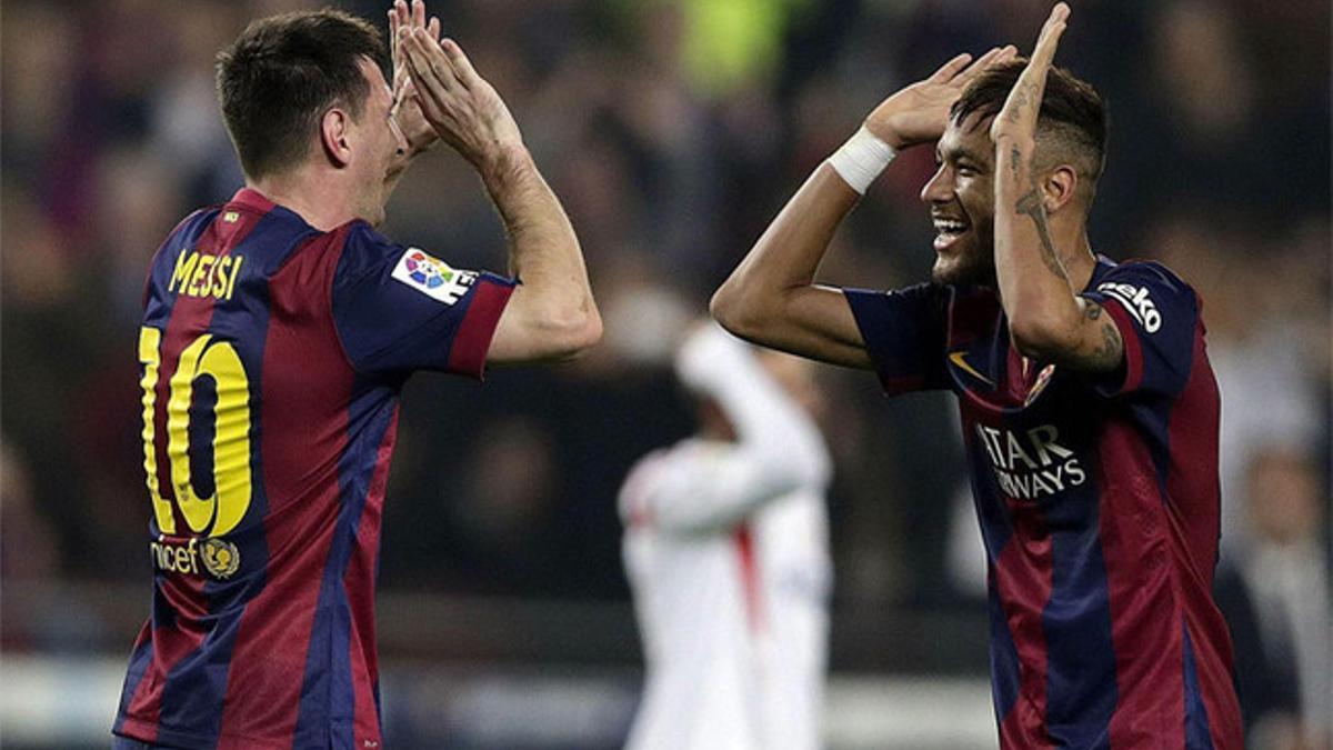 Messi y Neymar han intervenido en 31 de los 38 goles del FC Barcelona