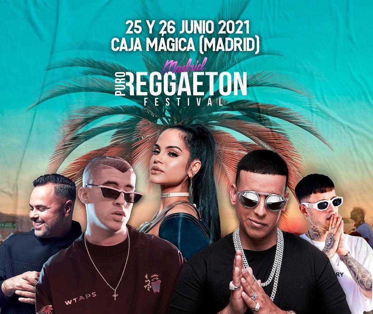 Primer cartel del Puro Reggaetón Madrid Festival