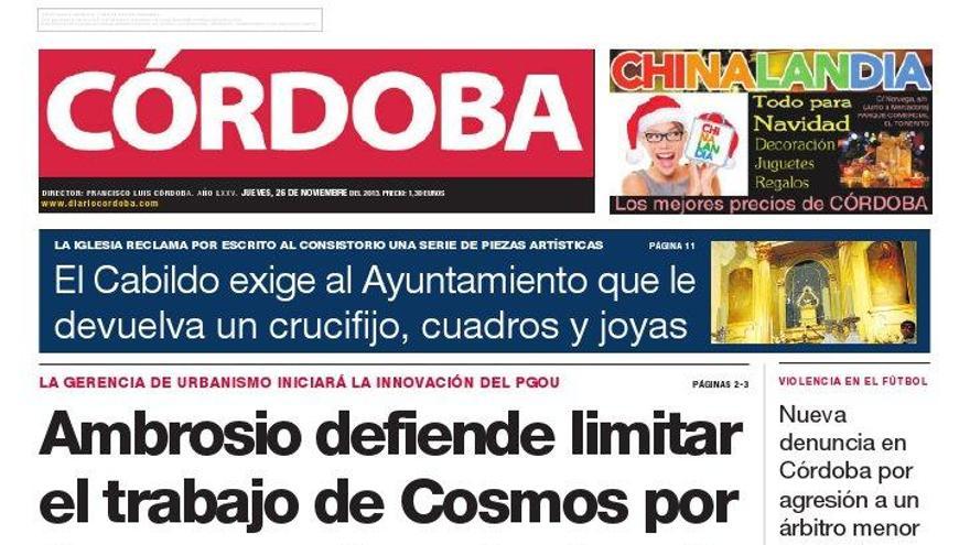 La portada de CÓRDOBA