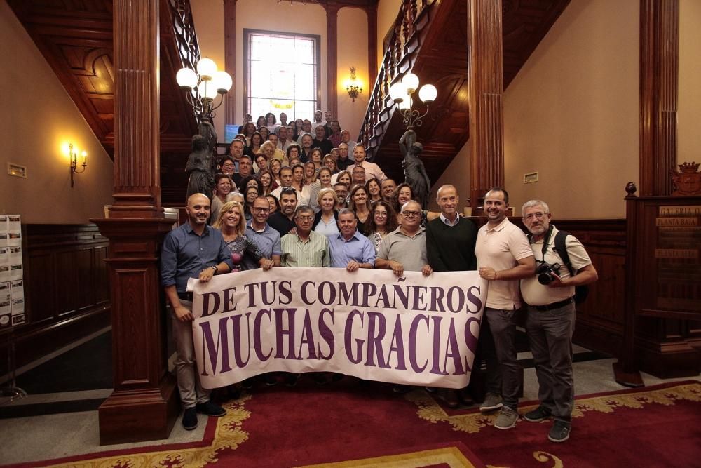 Despedida al conserje del Ayuntamiento de La Orota