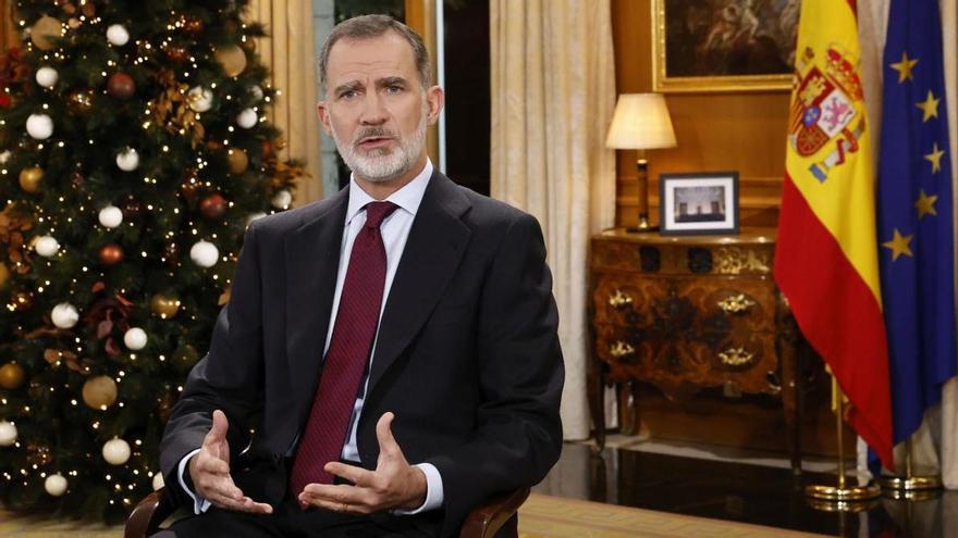 Felipe VI, en su discurso de Nochebuena.