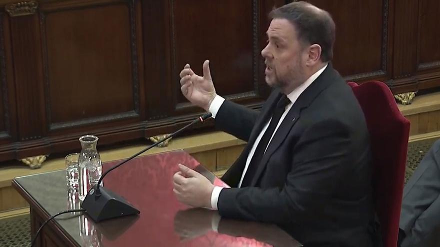 Junqueras, en el juicio del 'procés': "Absolutamente nada de lo que hemos hecho es delito"