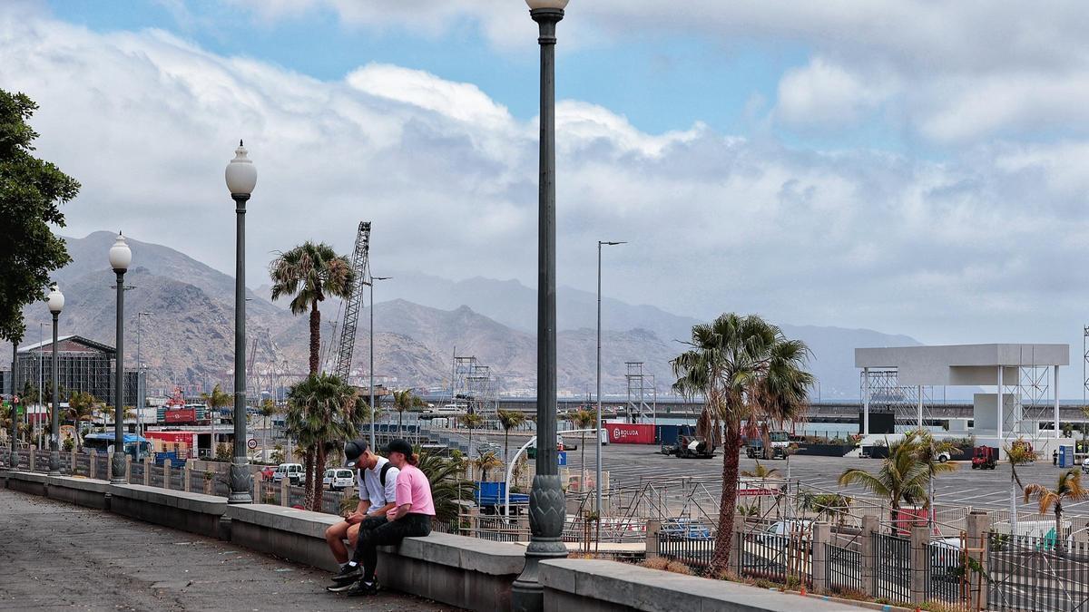Zona del Puerto de Santa Cruz en las que se celebrarán el Tenerife Music Festival y la misa del papa León XIV.