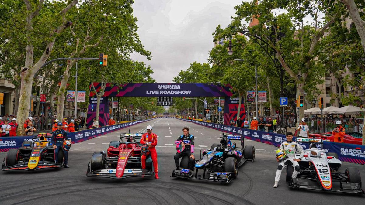 La Fórmula 1 toma el centro de Barcelona.