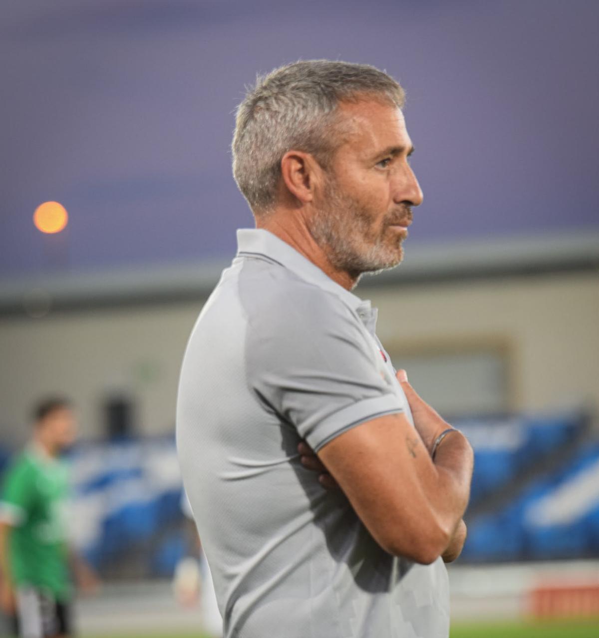 Óscar Cano, durante el encuentro entre el Zamora CF y el Real Madrid Castilla.