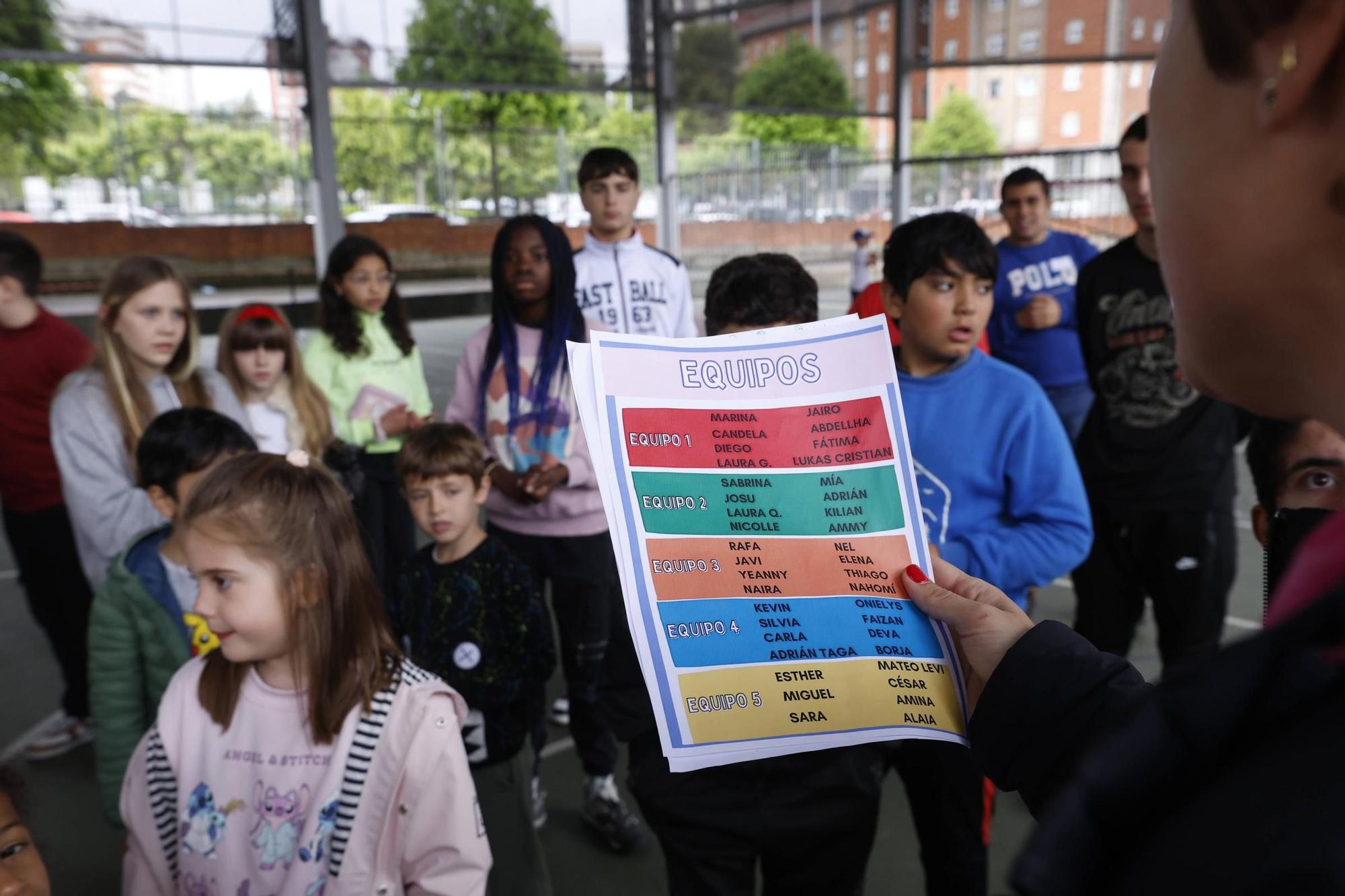 Así es la actividad del colegio Pumarín de Gijón por la inclusión con alumnos del centro de educación especial de Castiello (en imágenes)