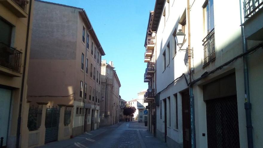 La Rúa de los Francos de Zamora, esta mañana de sábado.