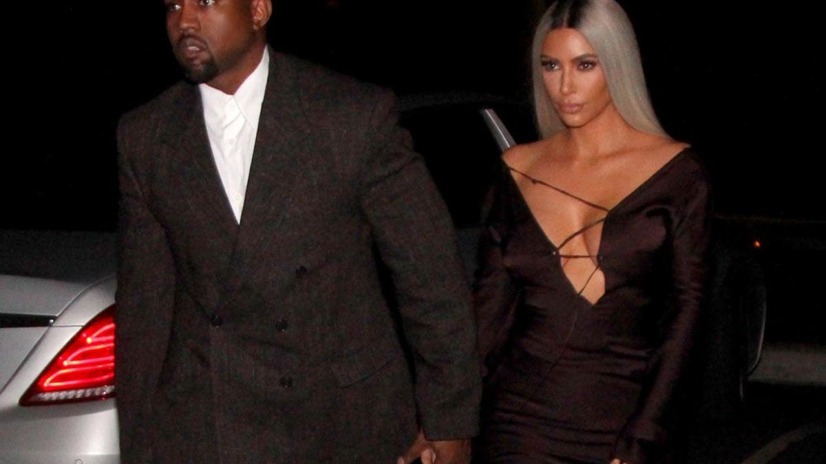 Kanye West y Kim Kardashian, de la mano en febrero de 2018