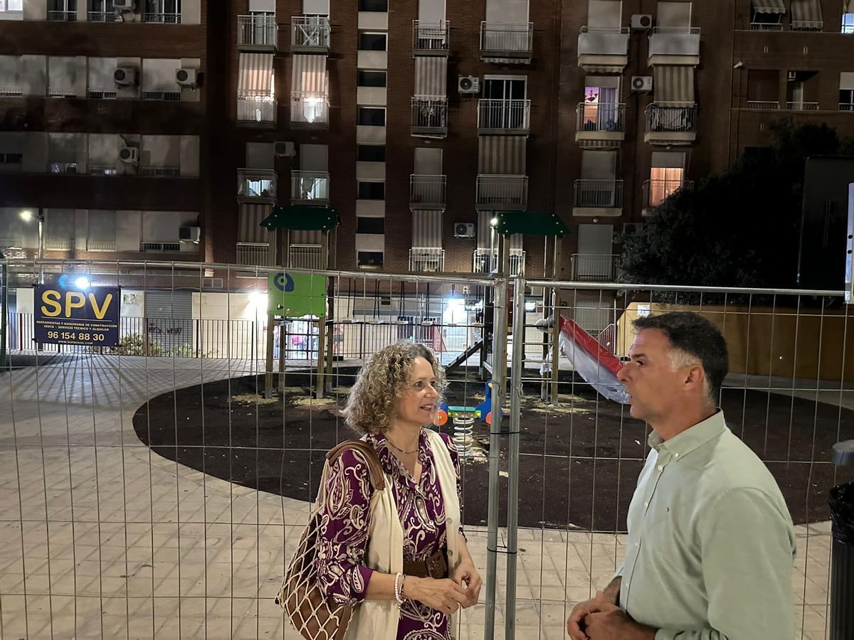 Folgado fuea supervisar las obras.