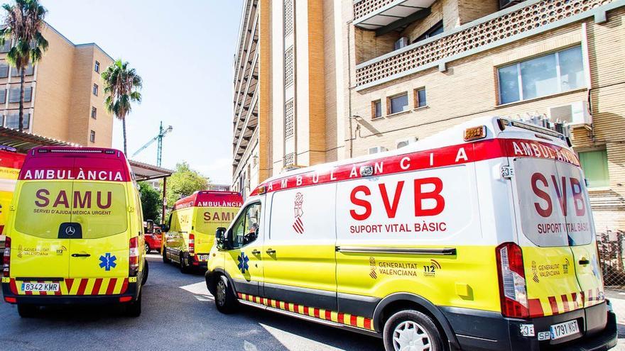 Dos hombres resultan heridos en sendos accidentes de coche en la ronda norte y la avenida Tarongers