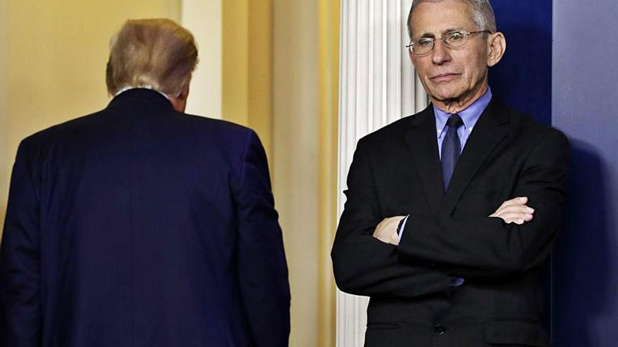 Anthony Fauci, tras la comparecencia de Trump.