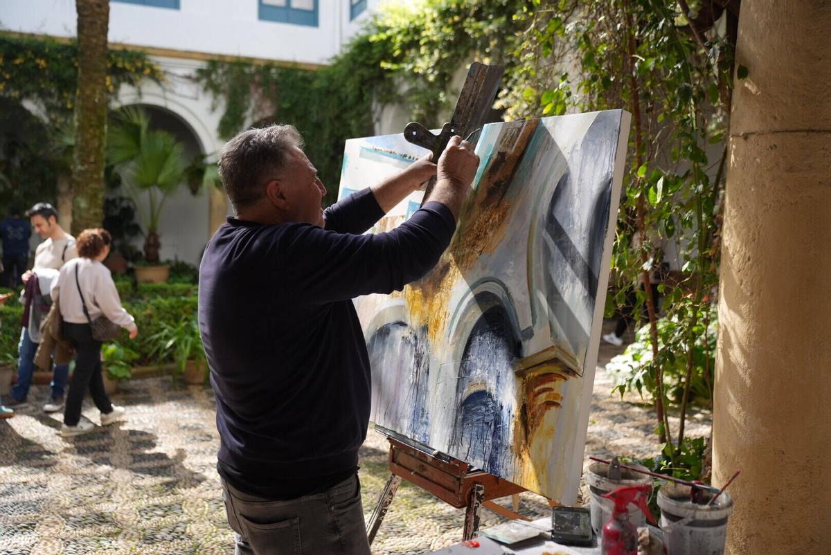 Concurso de pintura rápida Patios de Córdoba en el Palacio de Viana