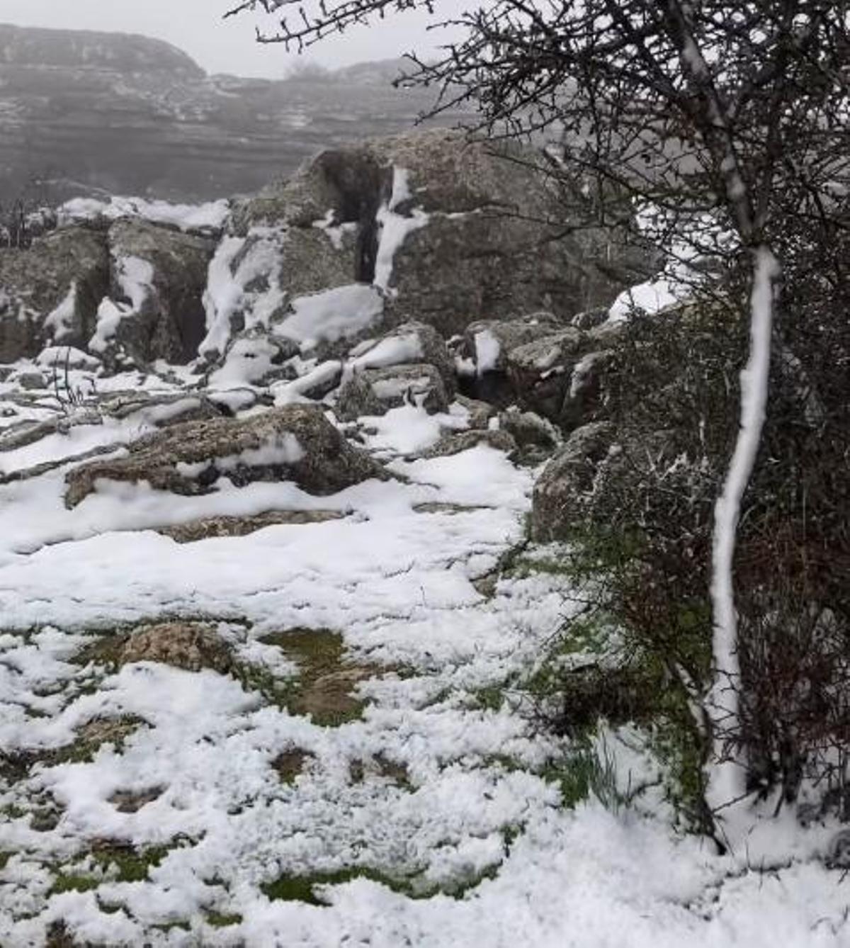 Nieve en el Torcal de Antequera