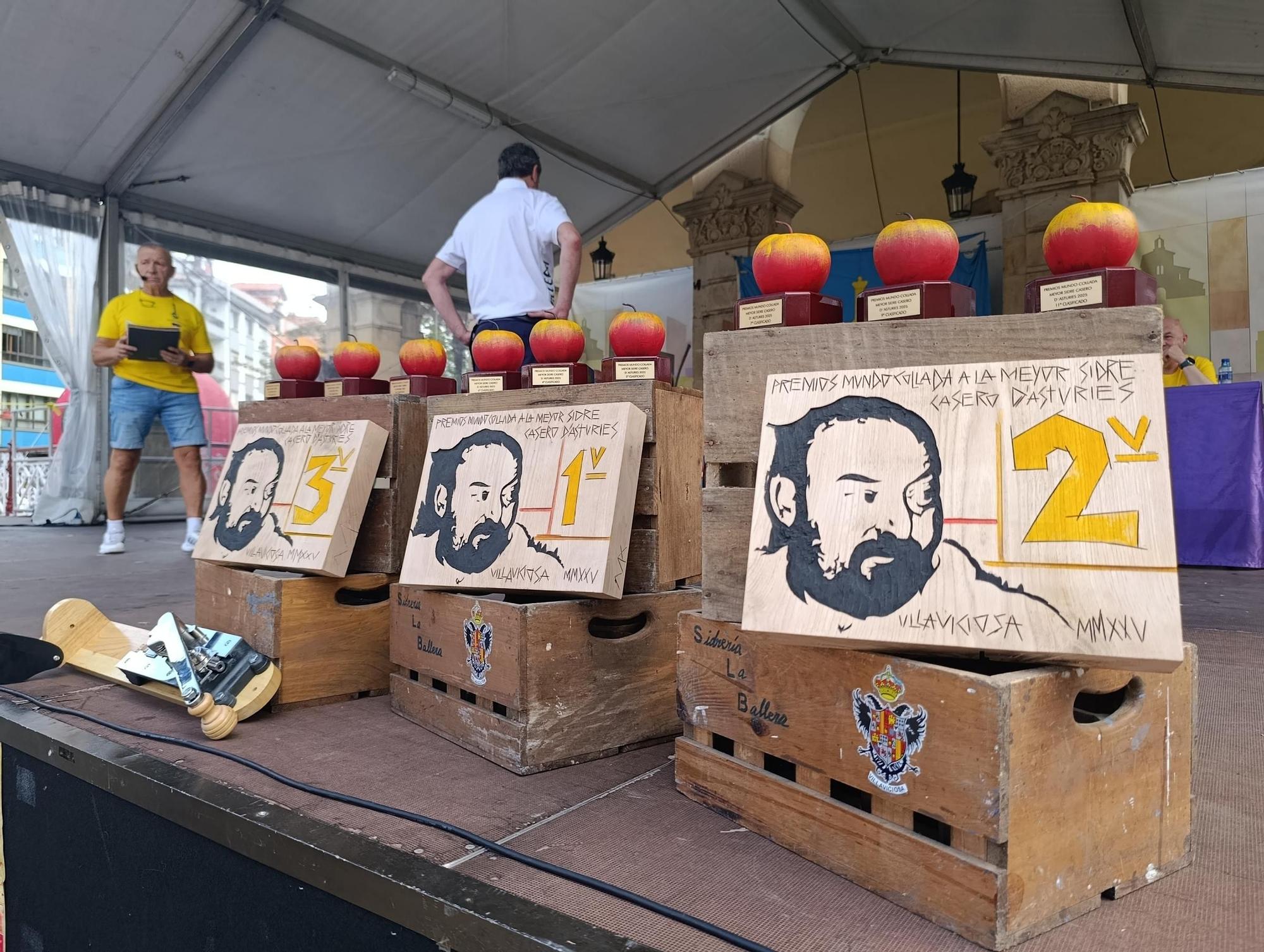 Héctor García, de Llanes,  gana la "champions" de la sidra casera en Villaviciosa