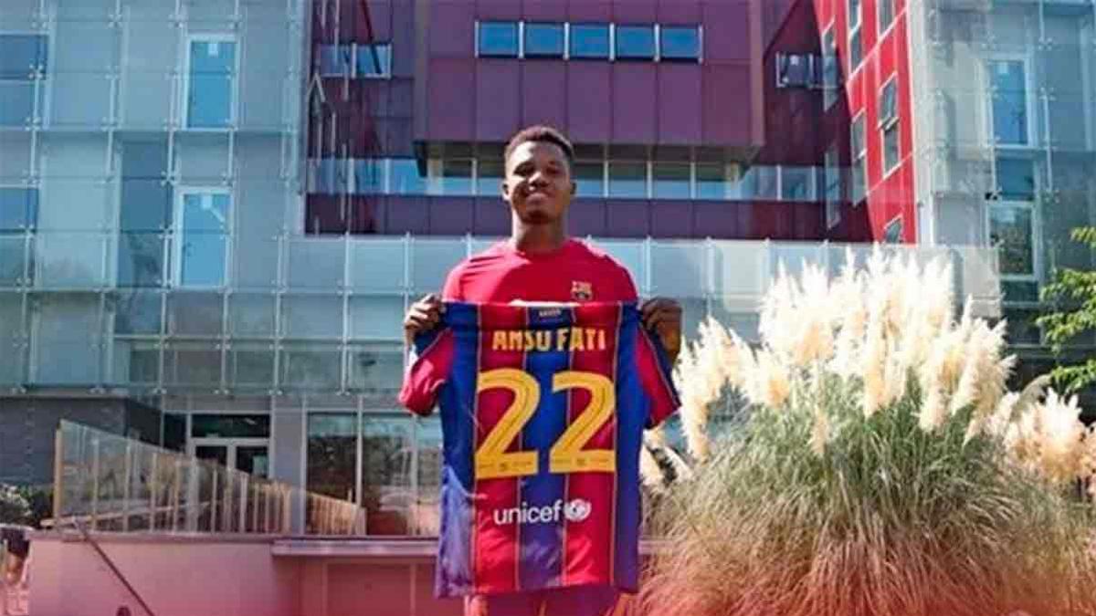 Ansu Fati llevará el número 22 en la camiseta azulgrana