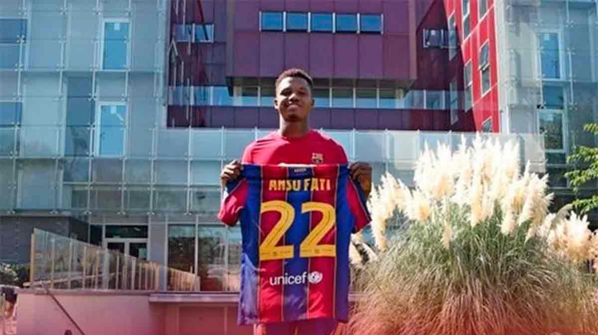 Ansu Fati llevará el número 22 en la camiseta azulgrana