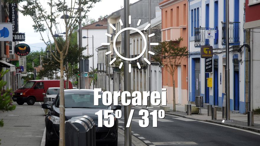El tiempo en Forcarei: previsión meteorológica para hoy, martes 17 de junio