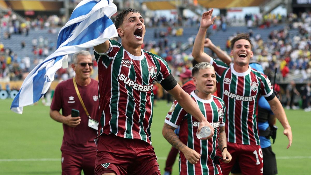 Los jugadores del Fluminense celebran la clasificación para semifinales.