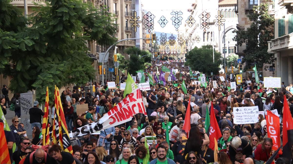 Manifestación el pasado 15 de noviembre en Barcelona.
